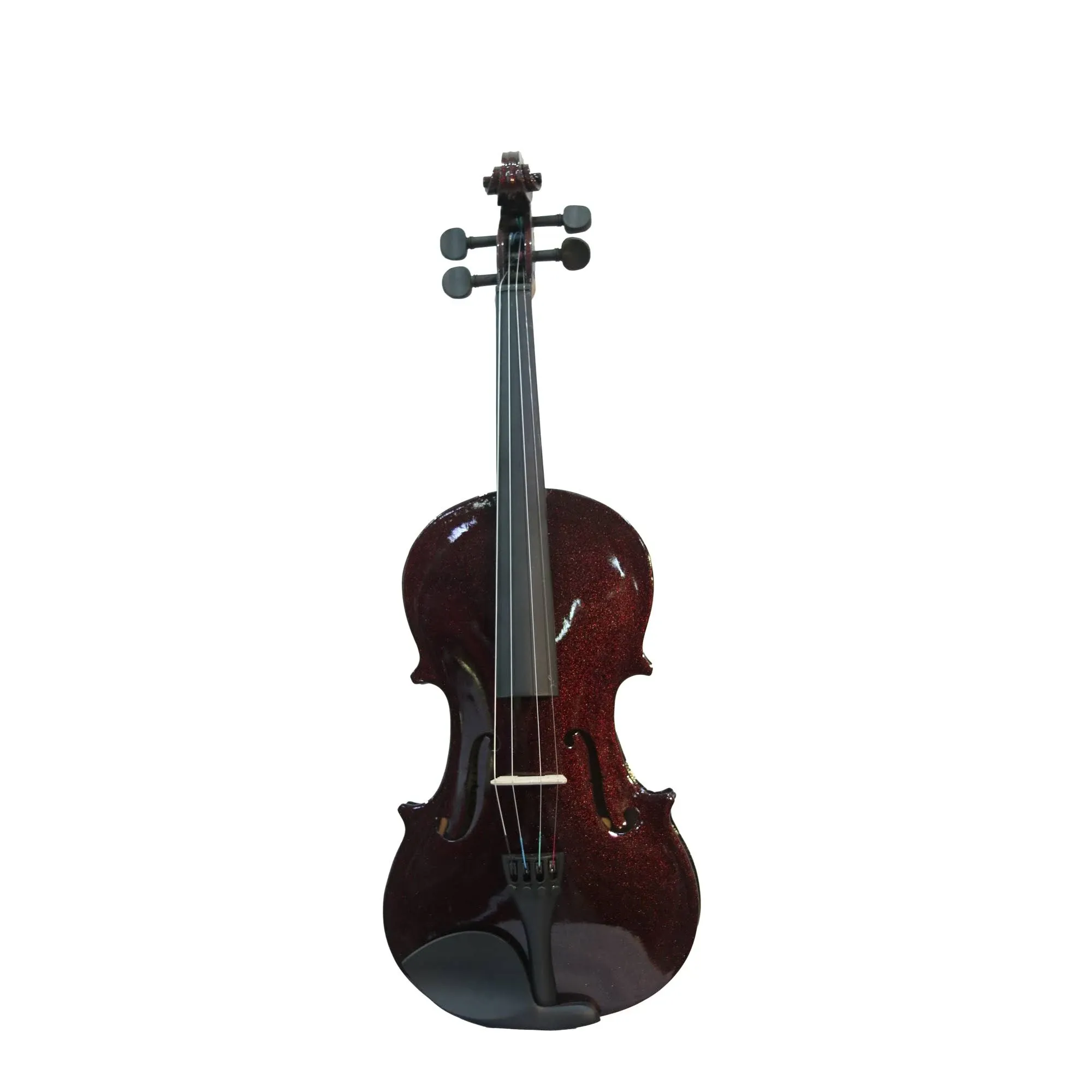 Mendini by Cecilio Violin For Beginners, Kids & Adults w/Hard Case, 4/4 - Black