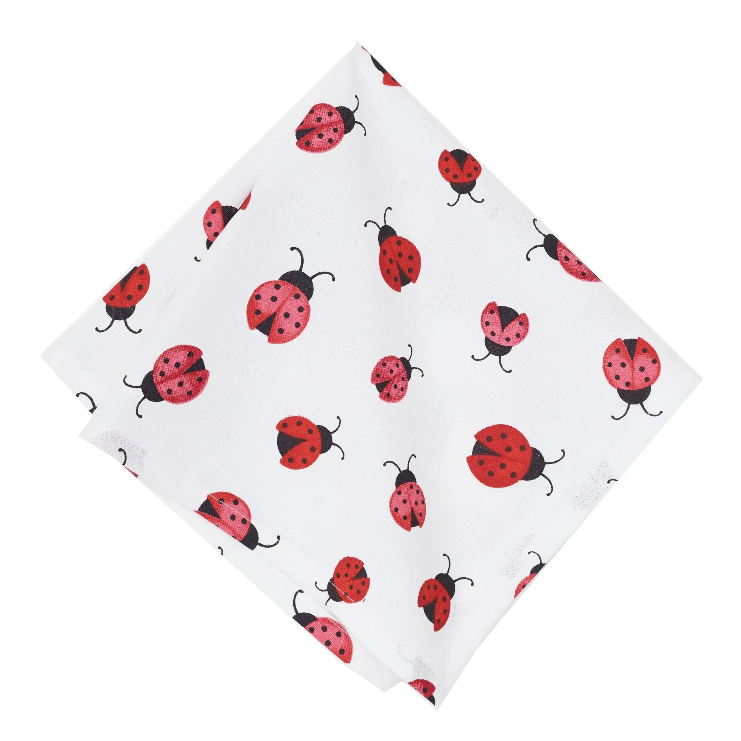 Valerie Ladybug Pattern Spring Napkin Set of 6