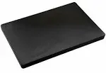 Restaurant Thick Black Plastic Cutting Board, 18x12, 1 Inch Thick