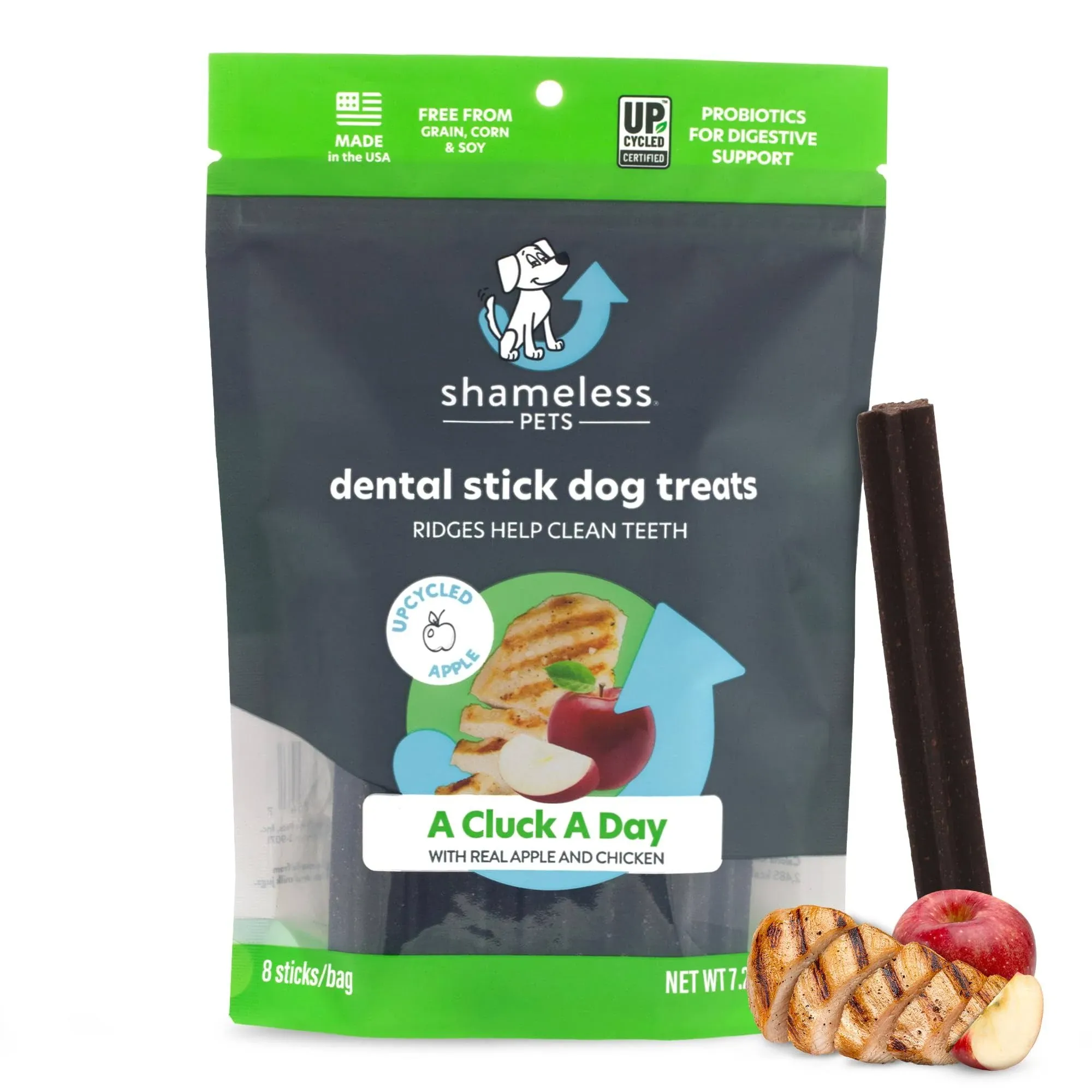 A Cluck A Day Dental Sticks Dog Treats - 7.2 oz