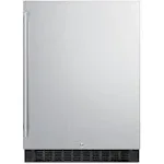 Summit SPR627OS Freestanding/Built-in Refrigerator - 24" - 4.6 cu ft - Stainless Steel