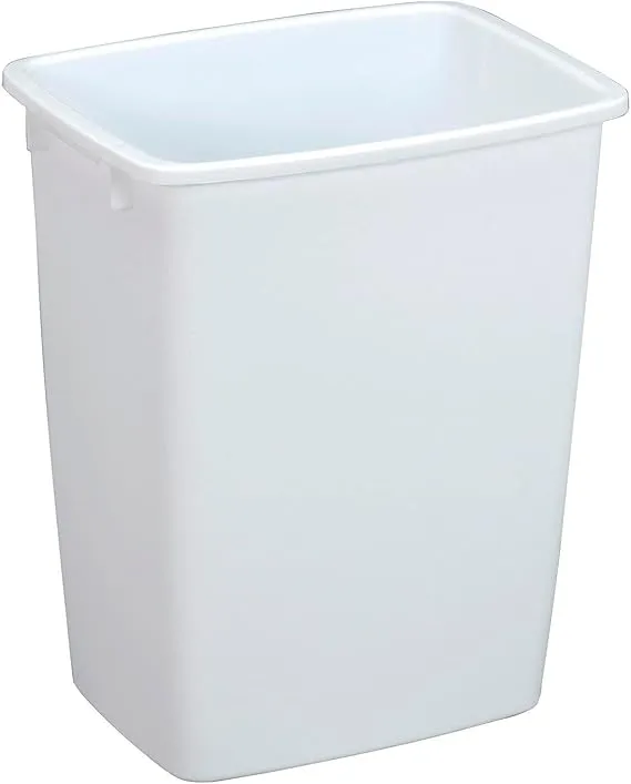 Rubbermaid Open-top Waste Basket, White - 36 qt