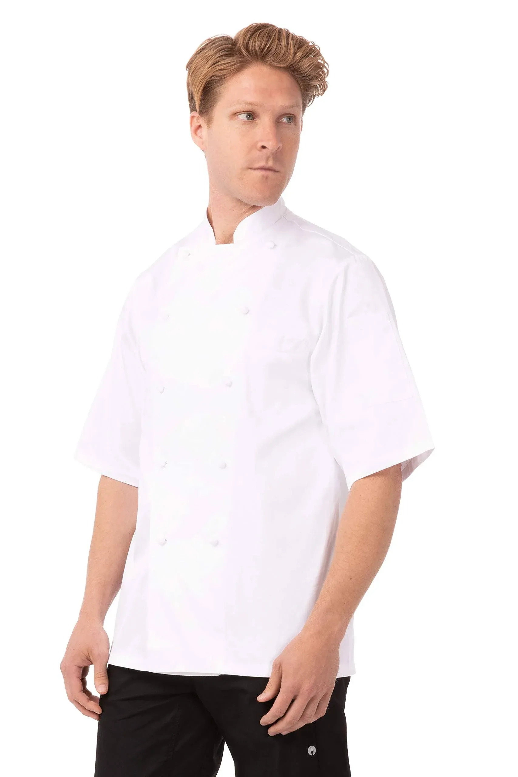 Chef Works ECSSWHT52 Capri Premium Cotton Chef Coat 52