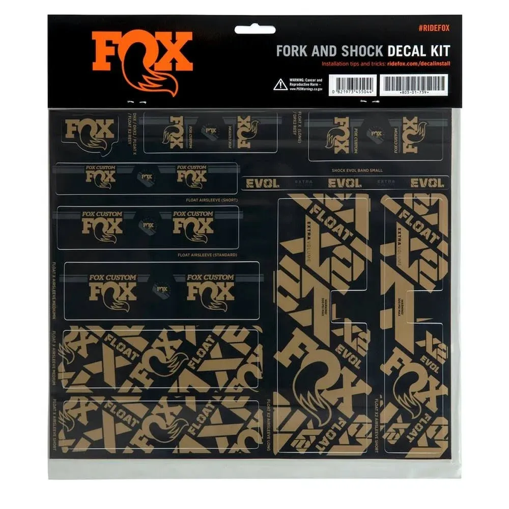 Fox Racing Shox Fork and Shock Decal Kit