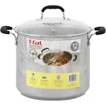 T-Fal Stainless Steel 12 Quart Stock Pot, Sliver