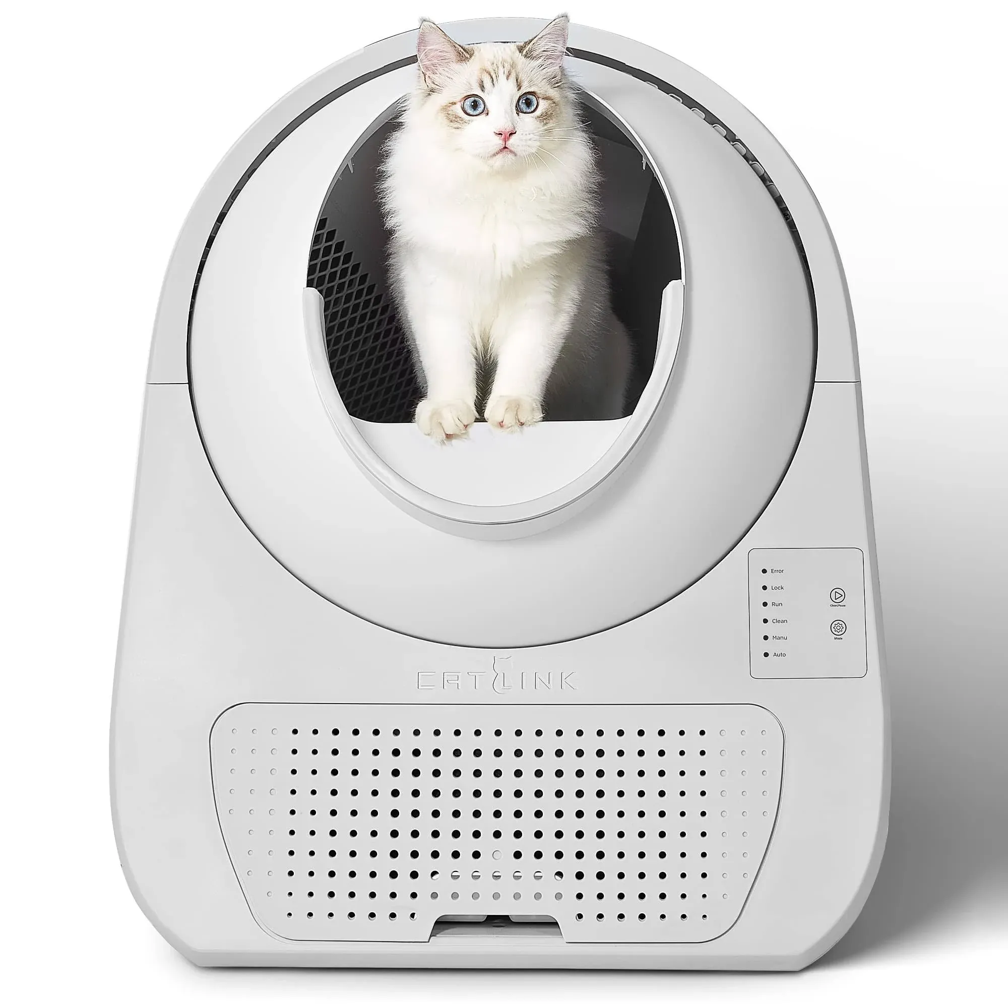 CATLINK Automatic Self Cleaning Cat Litter Box with App, Odor Control, Health Monitoring, 60 Liners and 1 Carbon Filter Box Included for Multiple Cats