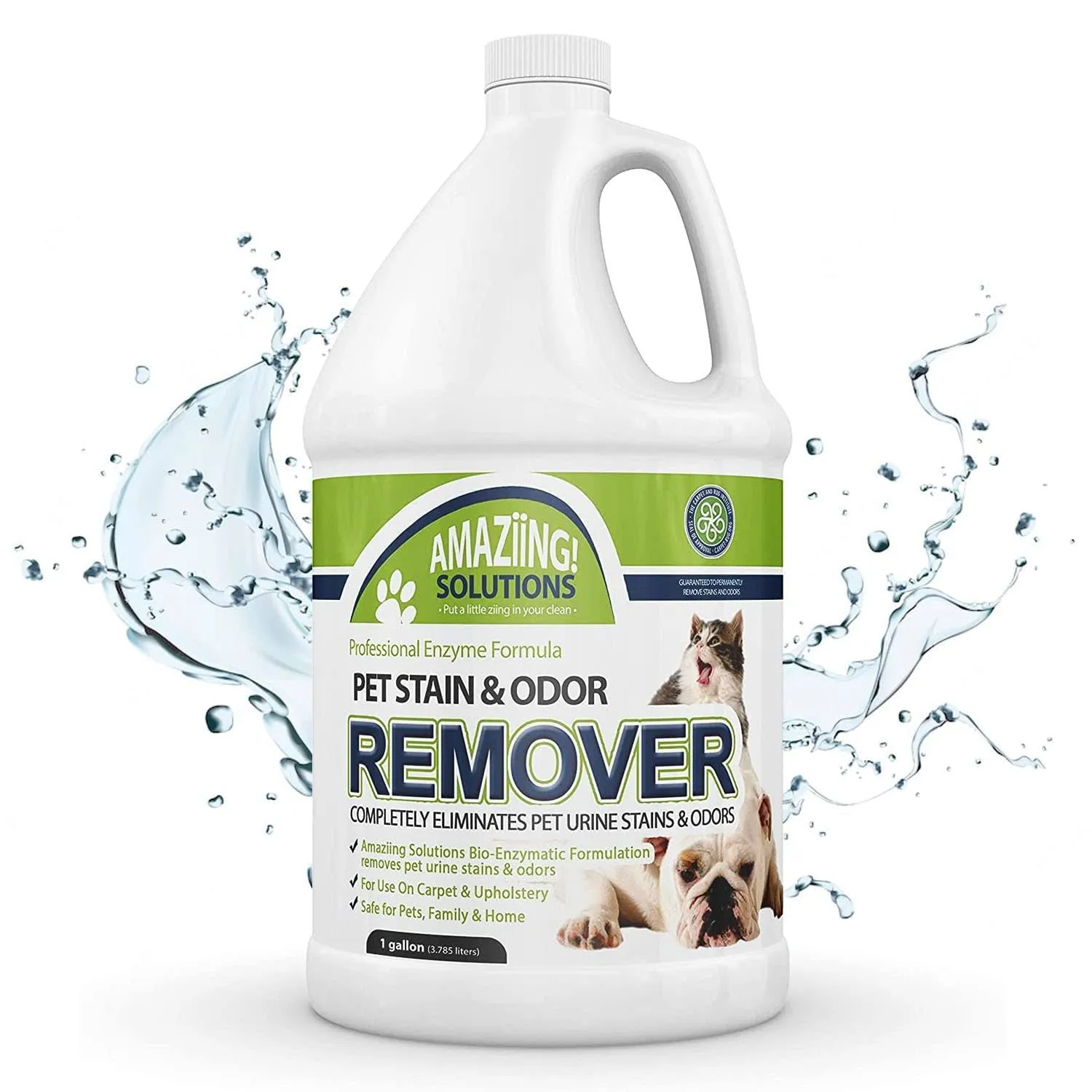 Amaziing Solutions Pet Stain and Odor Remover - Enzyme Cleaner, Pet Urine Odor -