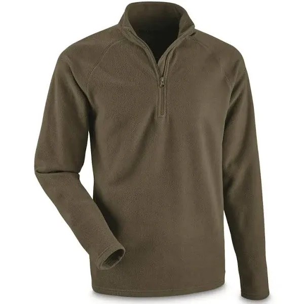 Guide Gear Men's Heavyweight Fleece Quarter-Zip Pullover Sweater Moisture-Wicking ...