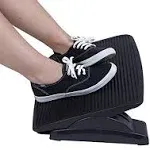 Mind Reader Adjustable Height Ergonomic Foot Rest, Black