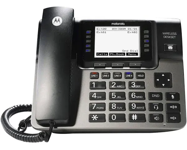 Motorola 4 Line Corded Accessory Desk Phone ML1100