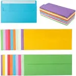 200 Pack Colorful #10 Business Envelopes Self Seal Standard Envelopes for Office Checks, Business, Letter Mailing Invoices, 4.13 x 9.49 Inches (200)