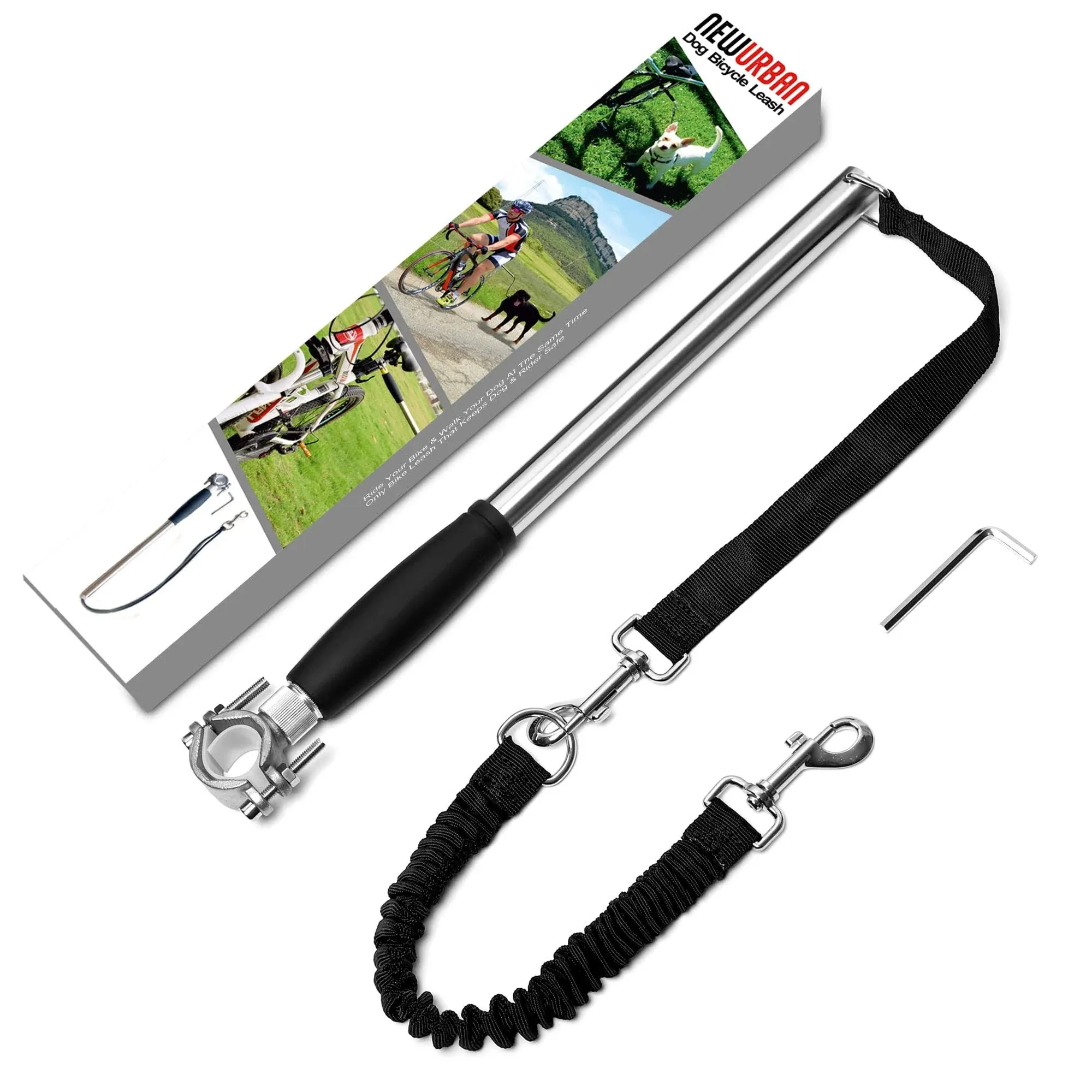 Dog Bike Leash Easy Installation Removal Hand Free for Training Cycling