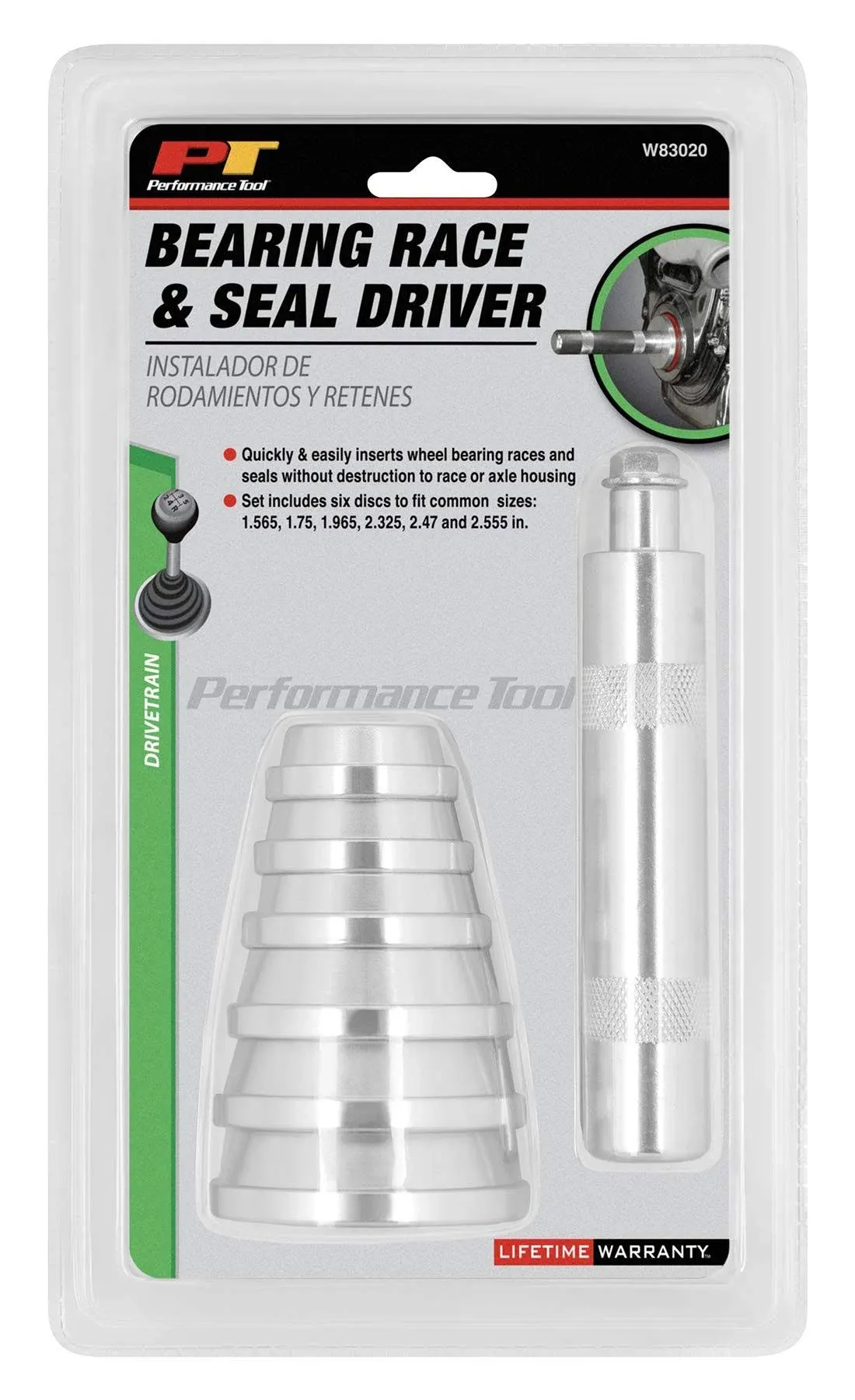 Performance Tool W83020 Bearing Race & Seal Dr Set