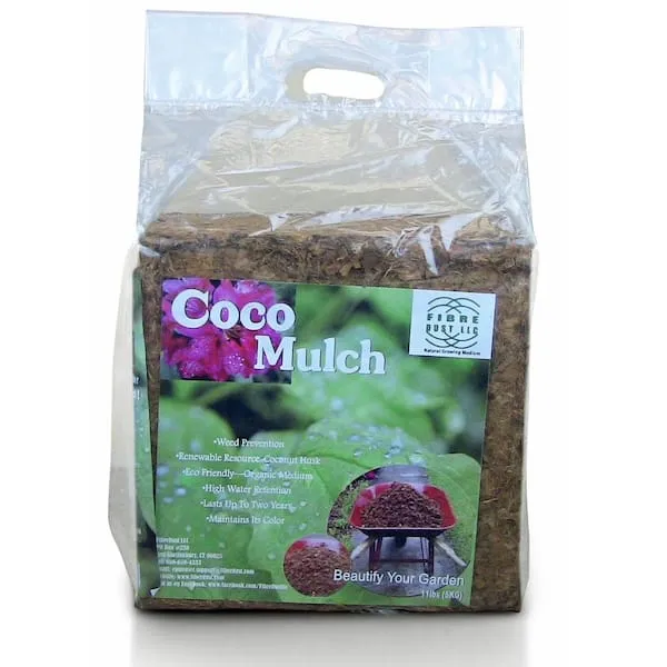 Unbranded Coco Mulch 5 kg Compressed All Natural Coconut Husk Mulch FD5kgmul