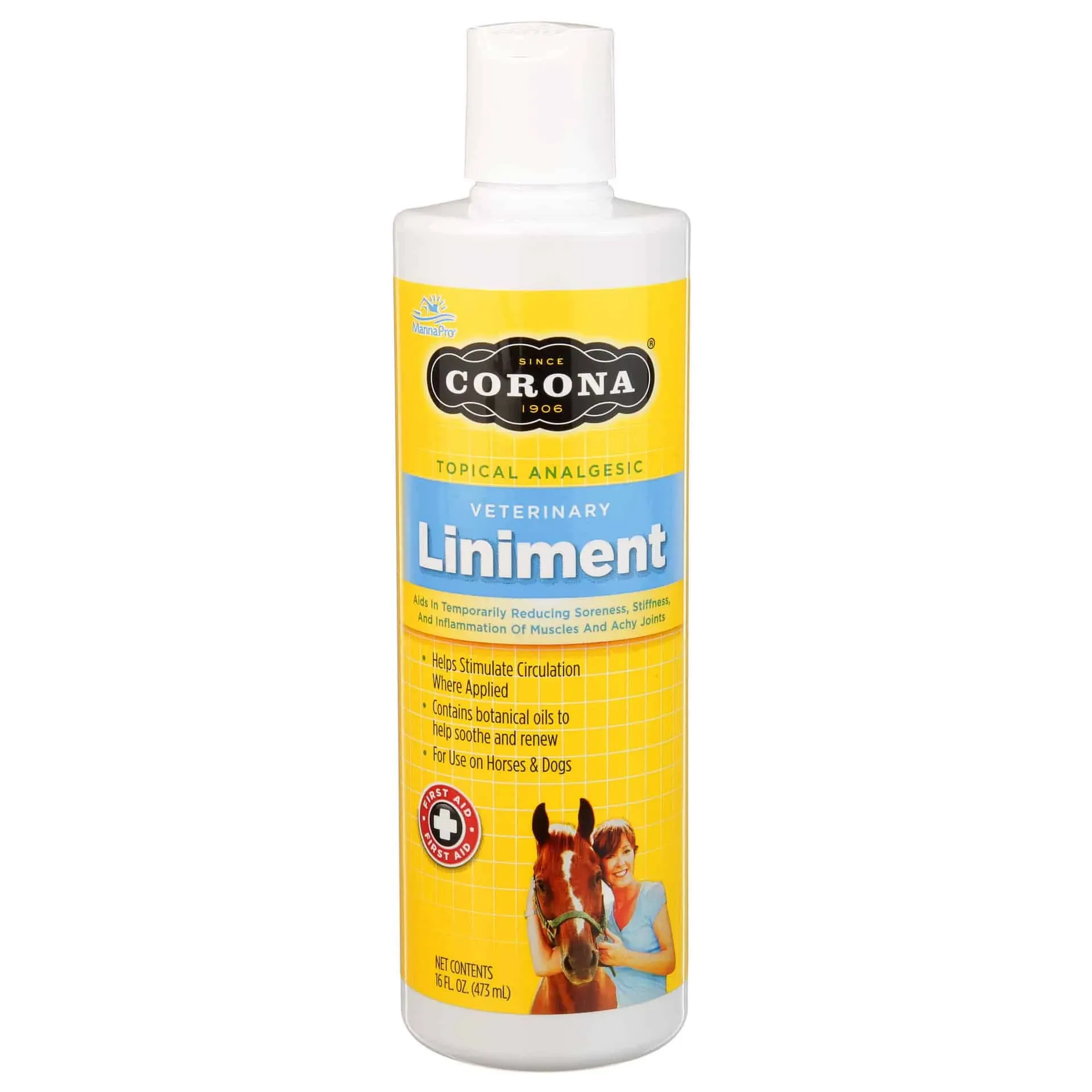 Manna Pro 1000193 62620 Corona Topical Analgesic Veterinary Liniment, 16 Ounces