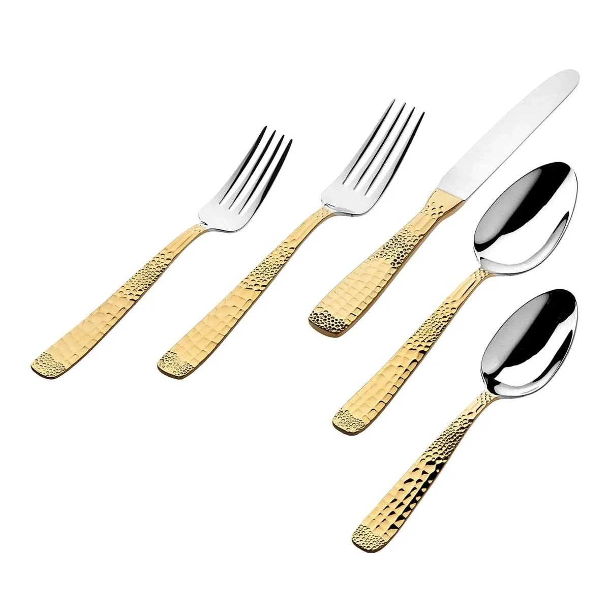 Godinger 18/10 Donatella 20-Piece Gold Flatware Set