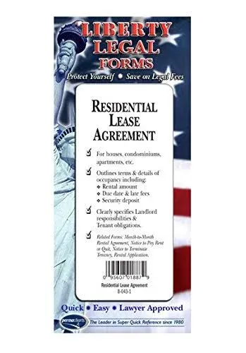 Residential Lease Agreement Legal Forms Kit - USA - by Permacharts