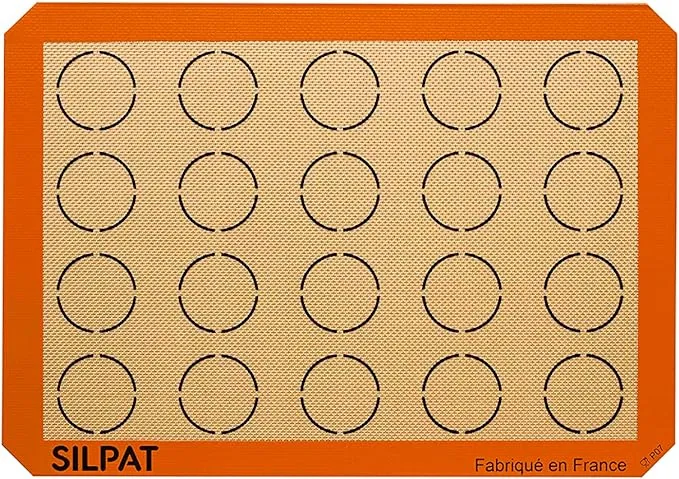 Silpat Perfect Macaron Non-Stick Silicone Baking Mat, 11-5/8" x 16-1/2", Orange