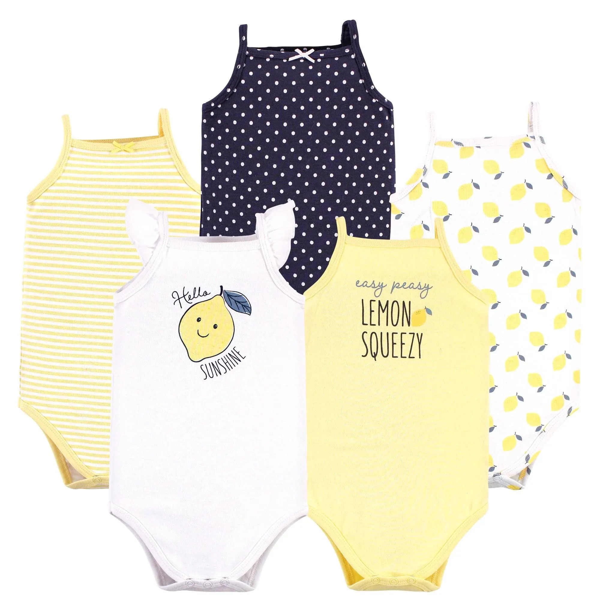 Hudson Baby Unisex Baby Cotton Sleeveless Bodysuits