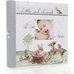 Holoary Baby Photo Album 4” x 6” 160 Photos, Newborn Baby Keepsake Gifts for Baby Boy/Girl and New Parents, Woodland Animals Design