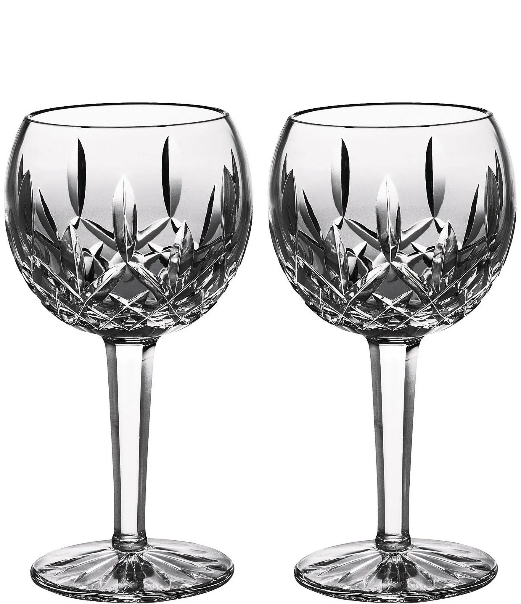 Waterford Lismore Balloon Wine Glass Set of 2