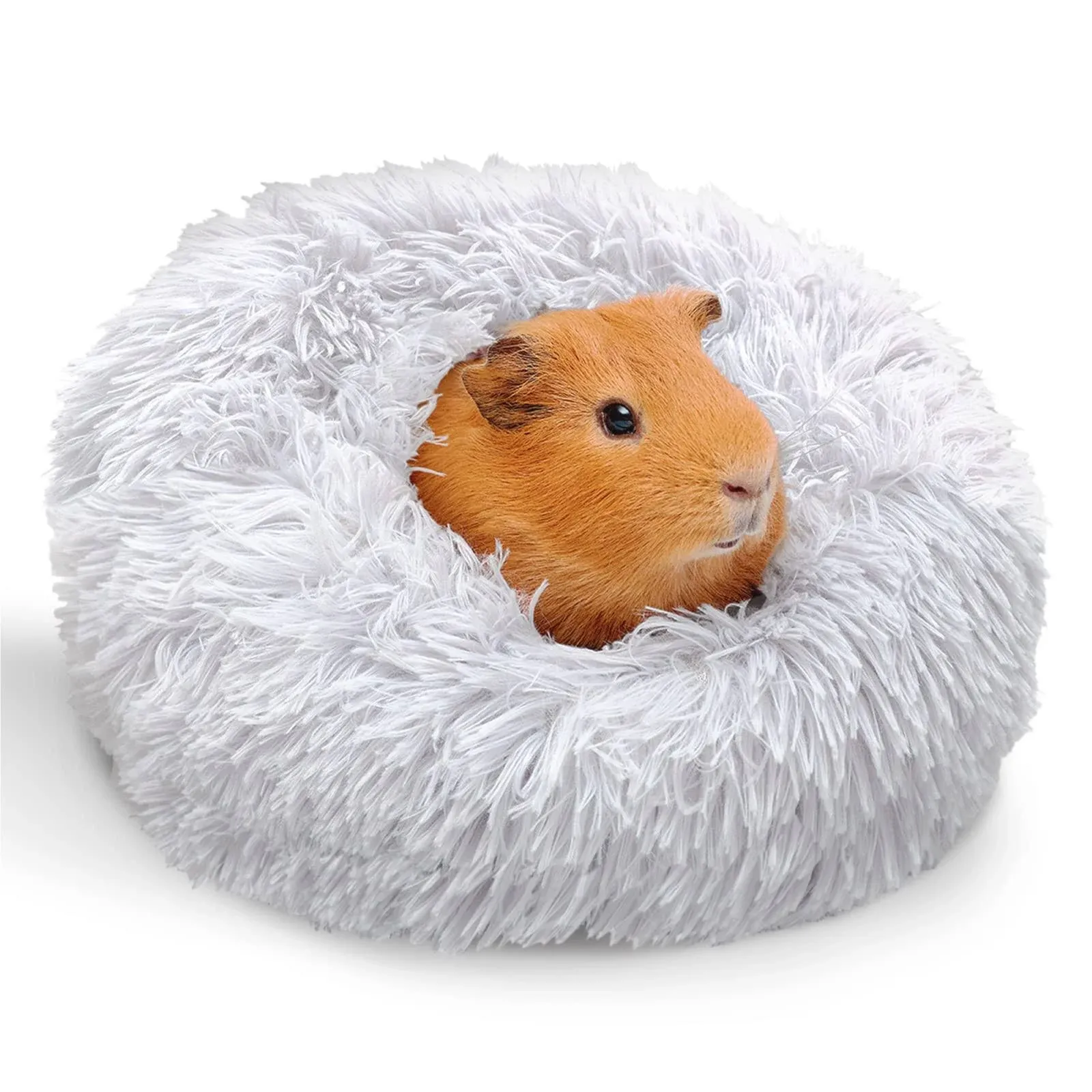 Paw Inspired Furr-O Burrowing Guinea Pig & Small Pet Bed, Light Gray