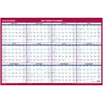 At-a-glance Erasable Vertical/Horizontal Wall Planner 24x36 Blue/Red 2024