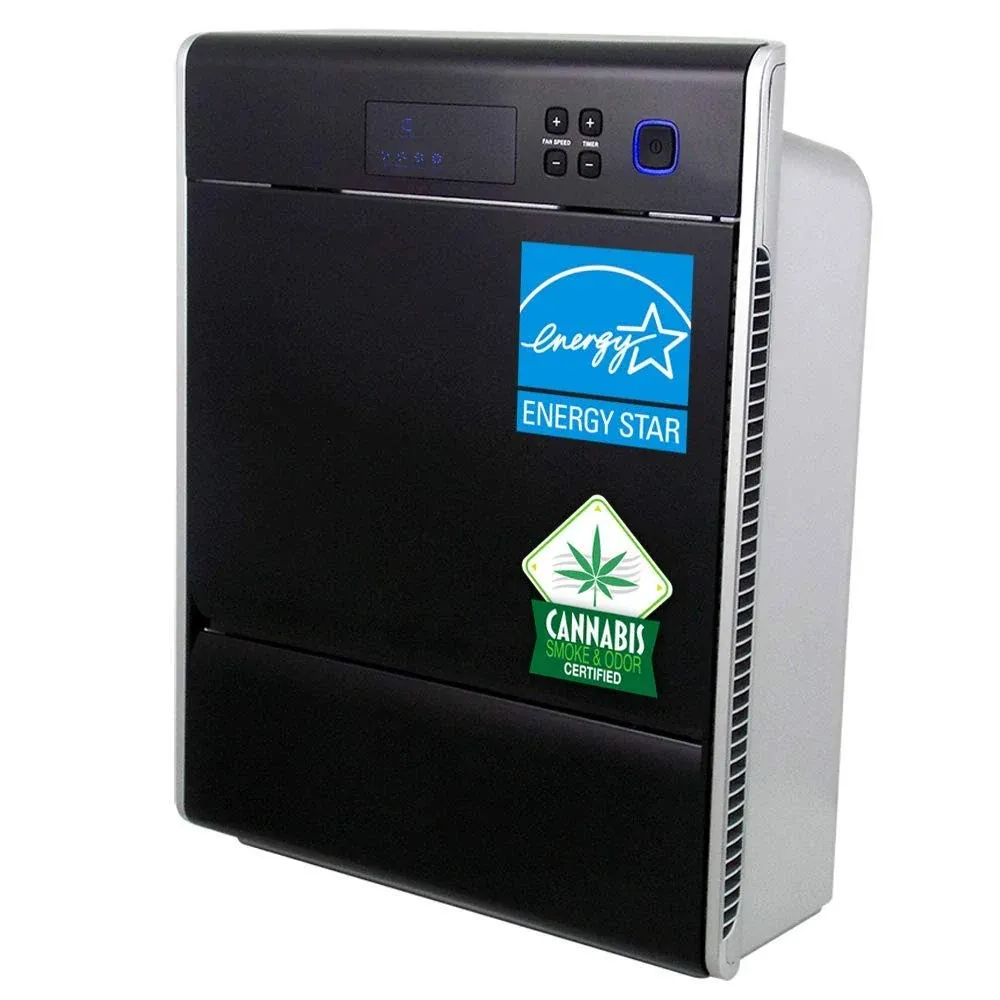 Asept-Air LIFE CELL 2550 5-Stage Ultimate HEPA & CARBON Air Purifier w/Washable Antimicrobial Prefilter, 2-Stage H13 99.97% TRUE HEPA Filter & Real Activated Carbon Filter - Large Room up to 2500 ft²