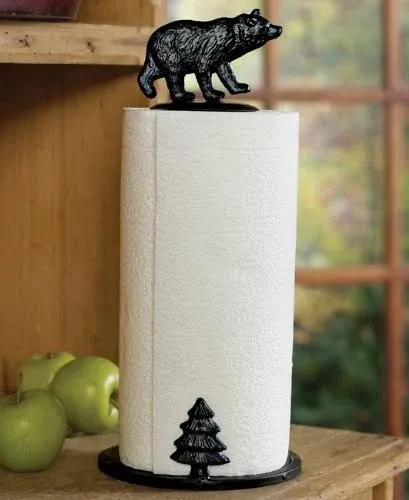 Black Forest Décor Bear Paper Towel Holder 