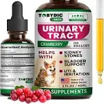 Cat & Dog Natural UTI Medicine & Urinary Tract Infection Treatment with Cranberry - Kidney + Bladder Support Supplement - Best Prevention for Urine Incontinence & Bladder Stones - Pet Renal Health