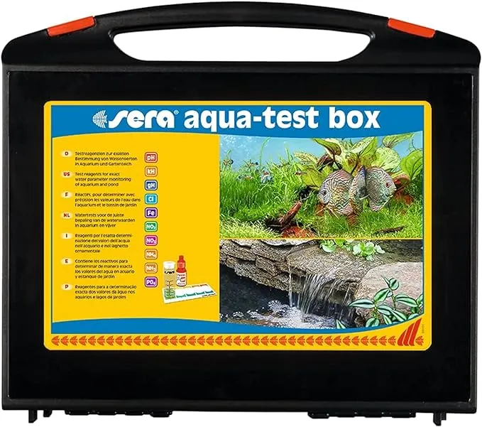 Sera Aqua-Test Box (+ Cl) Aquarium Test Kits,Black