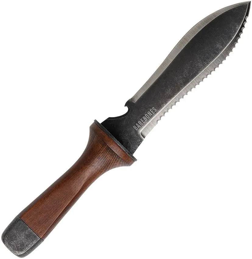 Barebones Hori Hori Ultimate - Walnut Handle - Tempered Steel Blade, Garden Tool Ultimate Tool