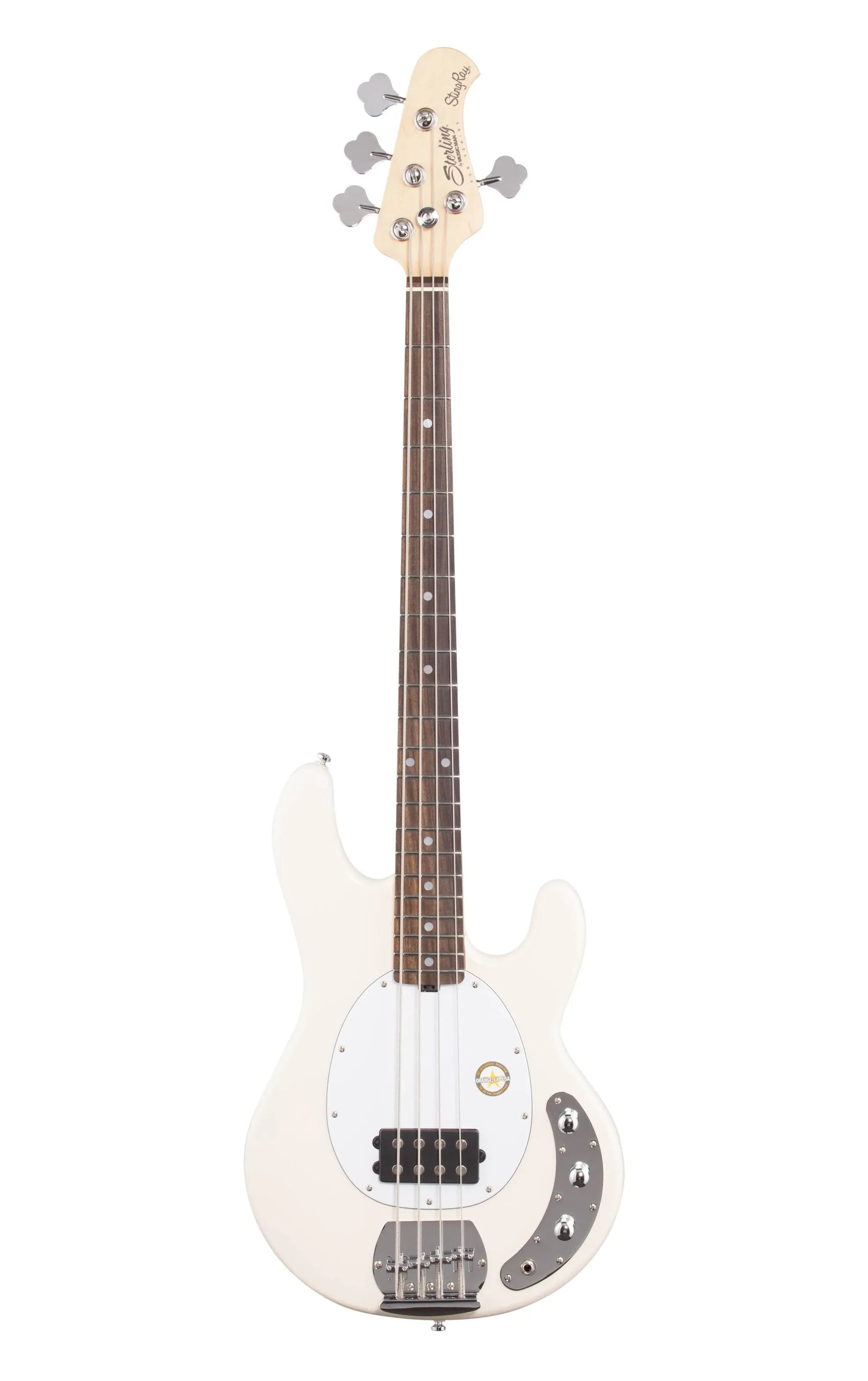 Sterling by Music Man Stingray Ray4 Bass Guitar (Vintage Cream)