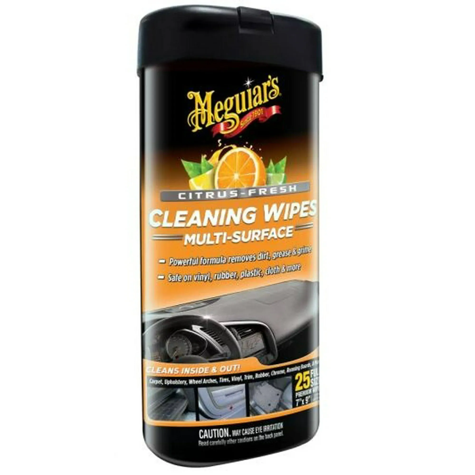 Meguiar's Citrus Fresh Cleaning Wipes (G190600)