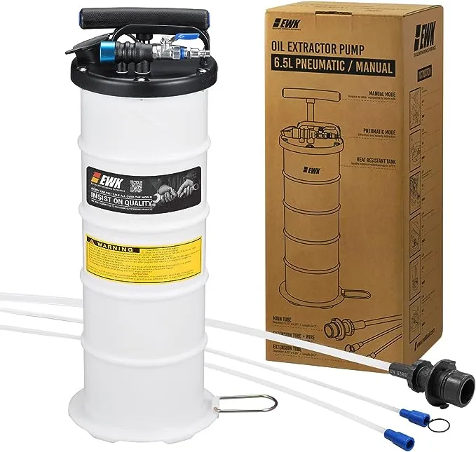 EWK Tools Patented 6.5L Pneumatic/ Manual Oil Extractor