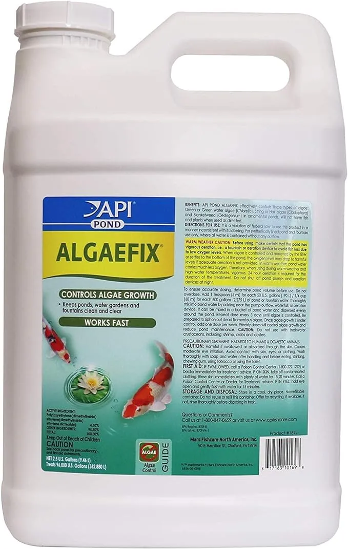 API PondCare AlgaeFix Algae Control Algaecide API Pond AlgaeFix - 2.5 Gallon