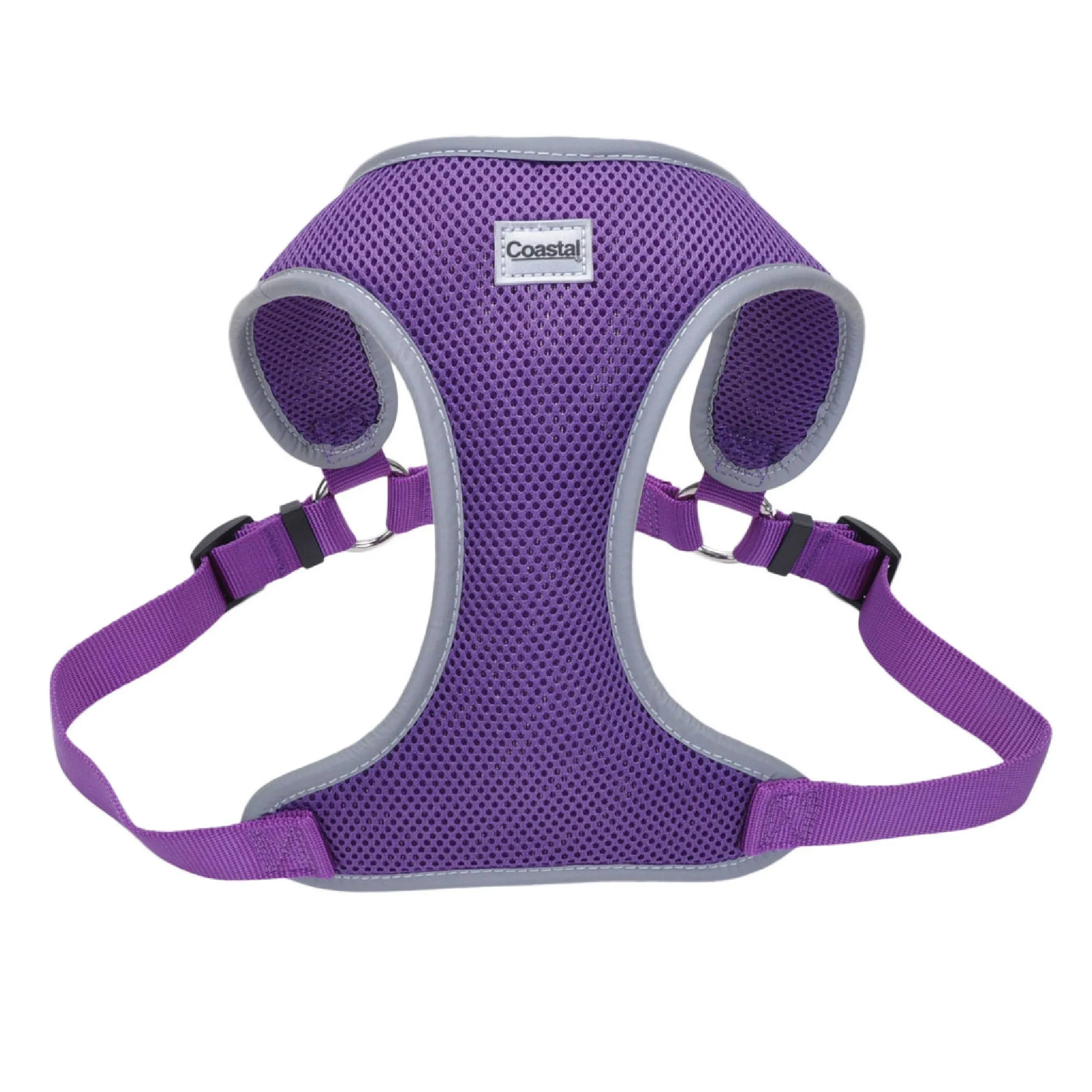 Coastal Pet Comfort Soft Reflective Wrap Adjustable Dog Harness - Purple - Small