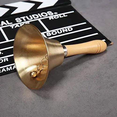 TDOCK Super Loud Solid Brass Hand Call Bell