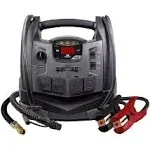 Schumacher SJ1332 Rechargeable AGM Jump Starter for Gas Diesel Vehicles - 1200 Amps with Air Compressor and AC, 12V DC, USB Power Station