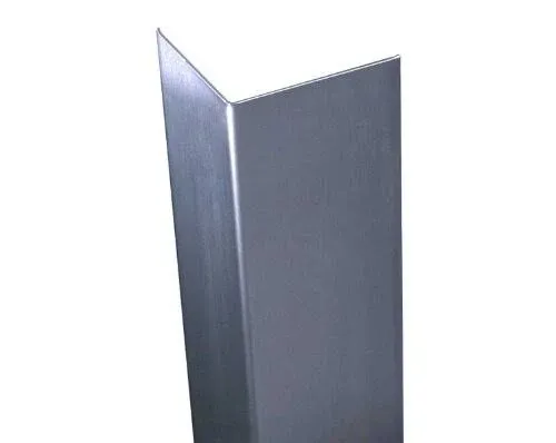 Stainless Corner Guard, 1 inch x 1 inch x 36 inch, No Wings, Silver