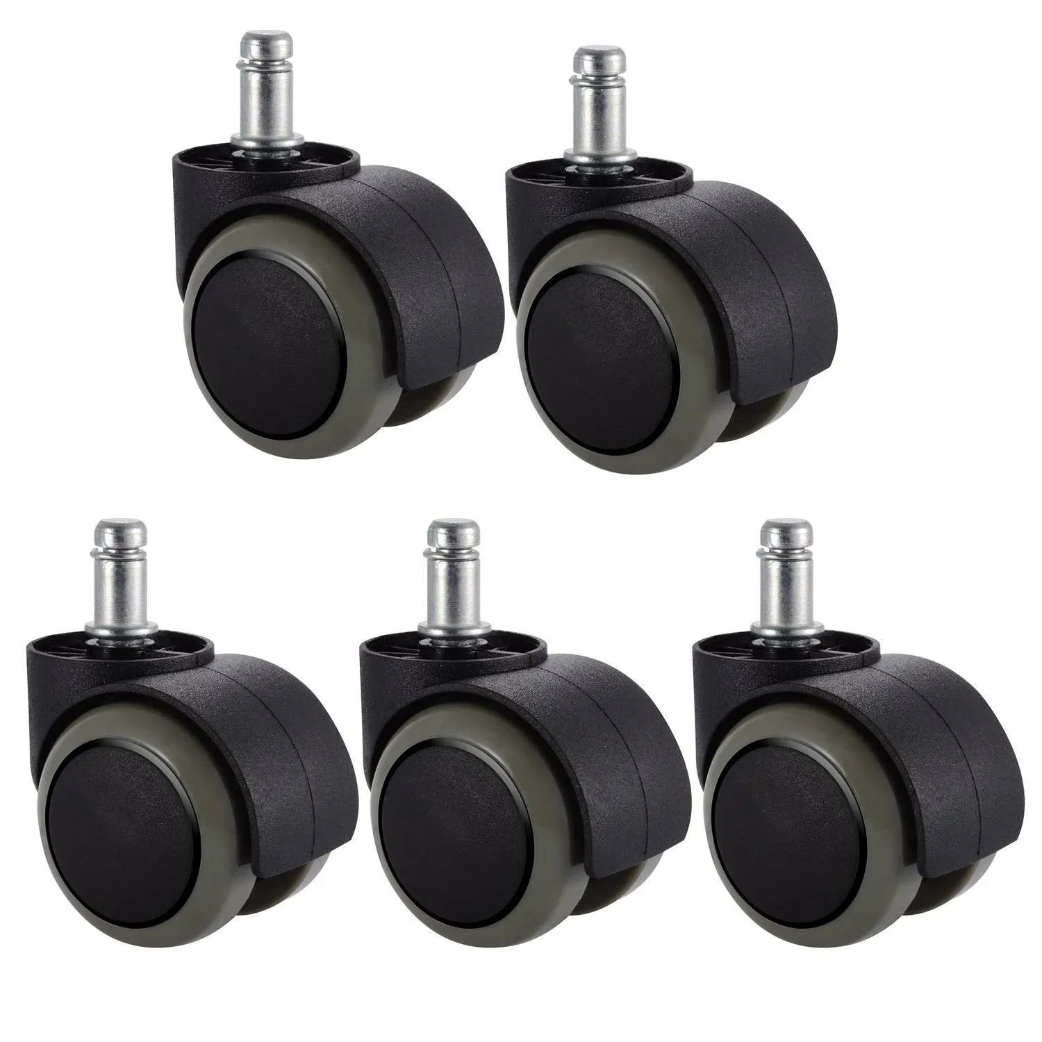 5 Packs PChero Office Chair Casters Wheels with Universal Standard Size 11mm...