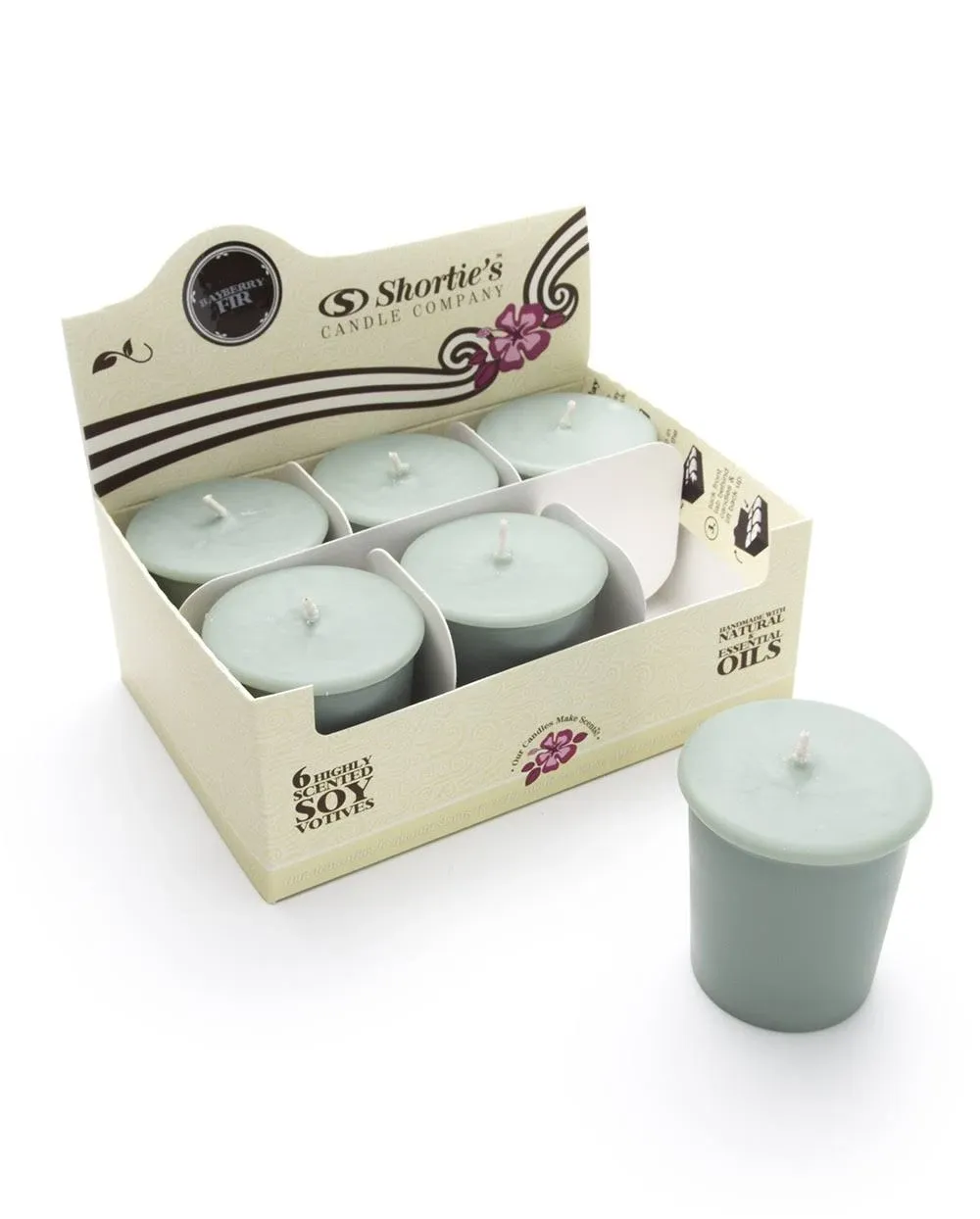 Bayberry Fir Soy Votive Candles