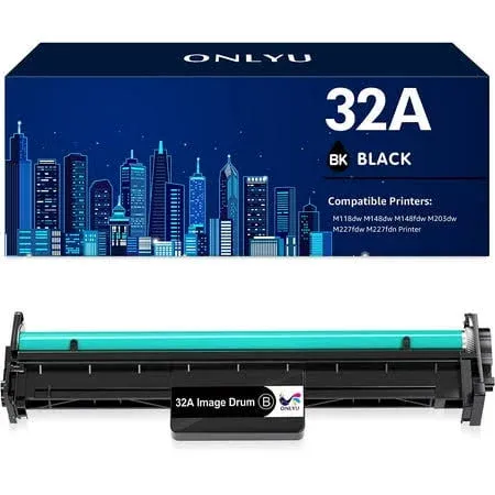 ONLYU Compatible Image Drum Unit Replacement for HP 32A CF232A Pro M118dw M148dw M148fdw M203dw M227fdw M227fdn Printer (Black, 1 Pack)