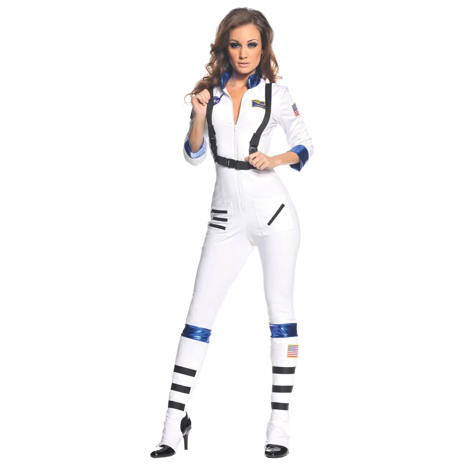 Underwraps Women's Blast Off Astronaut Costume, White, L