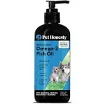 Pet Honesty Omega-3 Fish Oil for Dogs and Cats (32oz) - Better Than Salmon Oil for Dogs - Skin and Coat Supplement - EPA + DHA Fatty Acids - Supports Shedding, Skin, Immunity, Joint, Brain & Heart