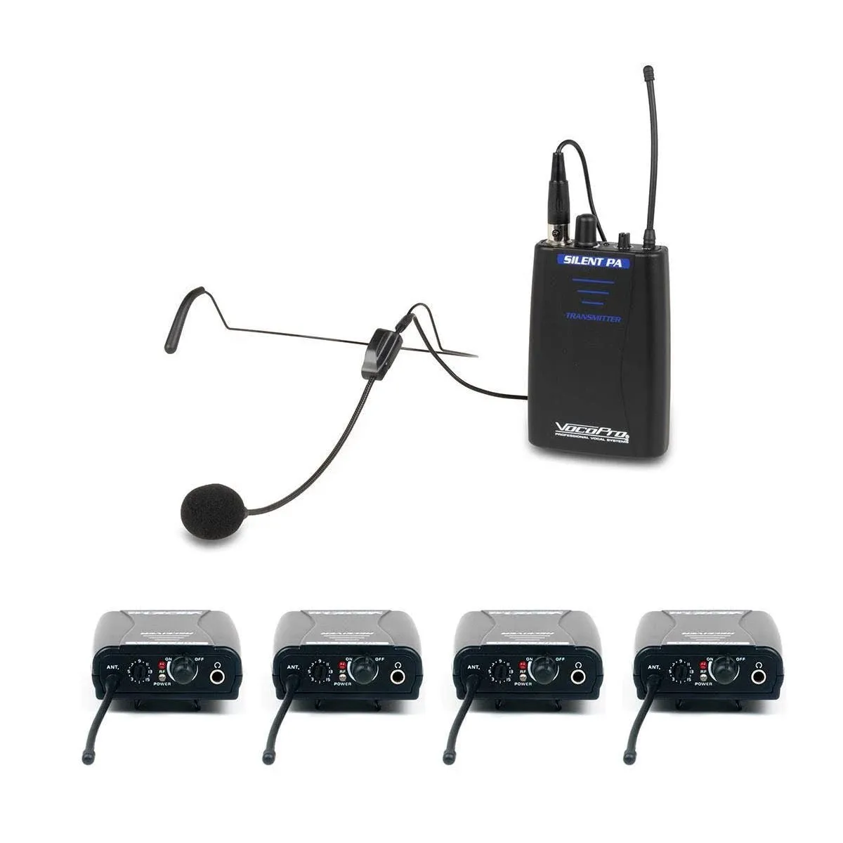 VocoPro SilentPA-IFB-4 Wireless IFB System One-way Communication for TV and film