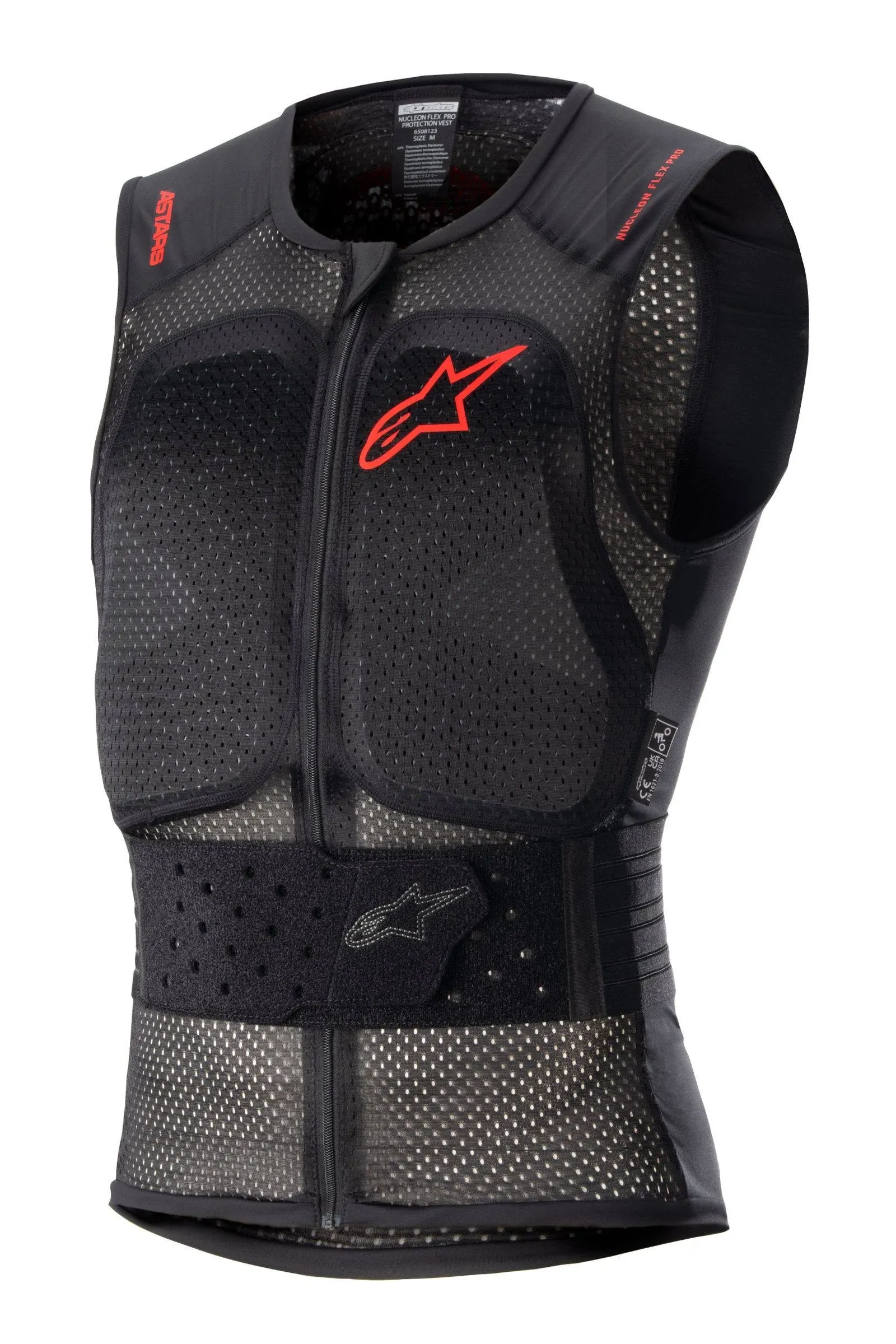 Alpinestars Nucleon Flex Pro Protection Vest (Medium, Black/Red)