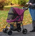 Pet Gear No-Zip Happy Trails Lite Pet Stroller for Cats/Dogs, Zipperless Entr...