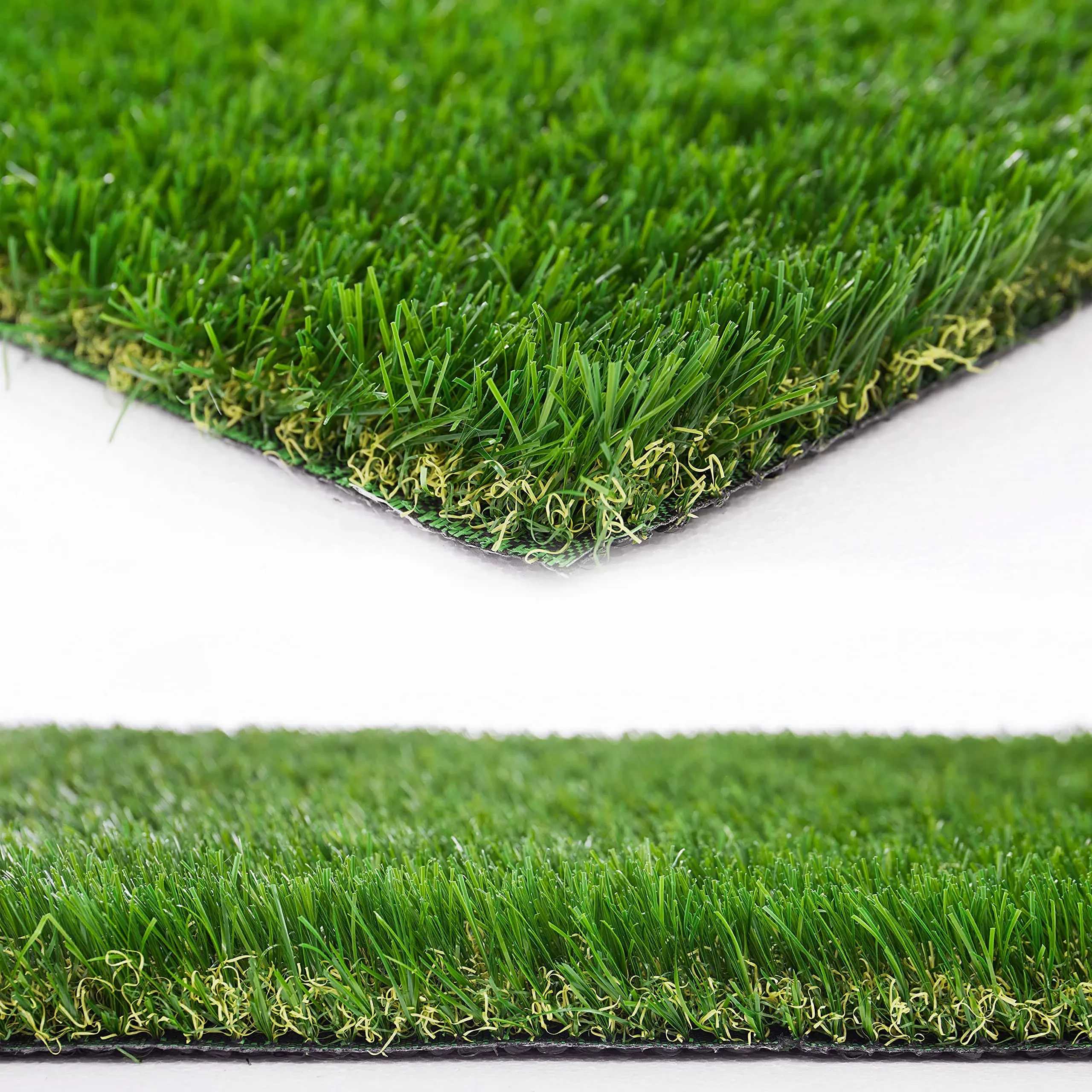 Heyroll Natural Artificial Grass Turf 4 ft x 10 ft Customized Sizes Thick Faux ...