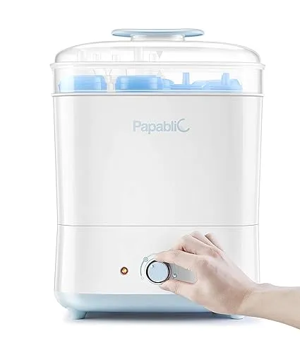 Papablic 11 Bottle Capacity Baby Bottle Electric Steam Sterilizer and Dryer Machine